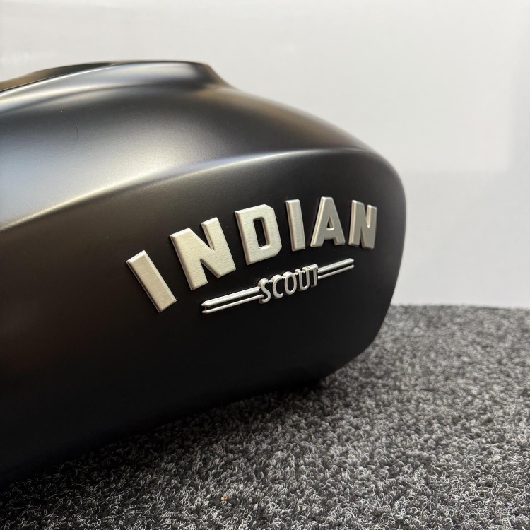 Indian Scout Bobber / Rogue Fuel Tank In Matt Black